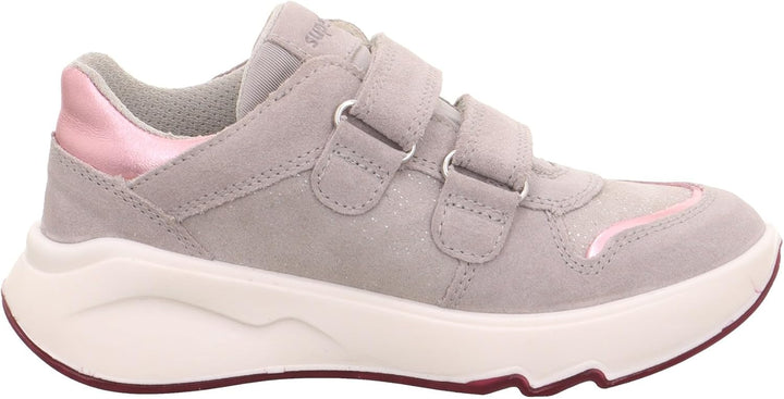 Superfit Mädchen Melody Sneaker 28 EU Hellgrau Rosa 2500, 28 EU Hellgrau Rosa 2500
