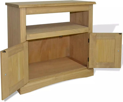 Tidyard TV Rack Regal TV Schrank Mit 1 Schrank und 1 Regal Fernsehtisch Fernsehtisch, Allzweckschran