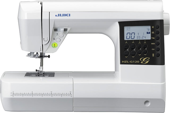 JUKI HZL-G120 Elektronische Nähmaschine, Metall, Weiss, 44,5 x 22,3 x 29,2 cm