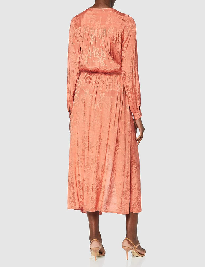 SPARKZ COPENHAGEN Damen Tia Long Dress Kleid M Orange (Terracotta ), M Orange (Terracotta )