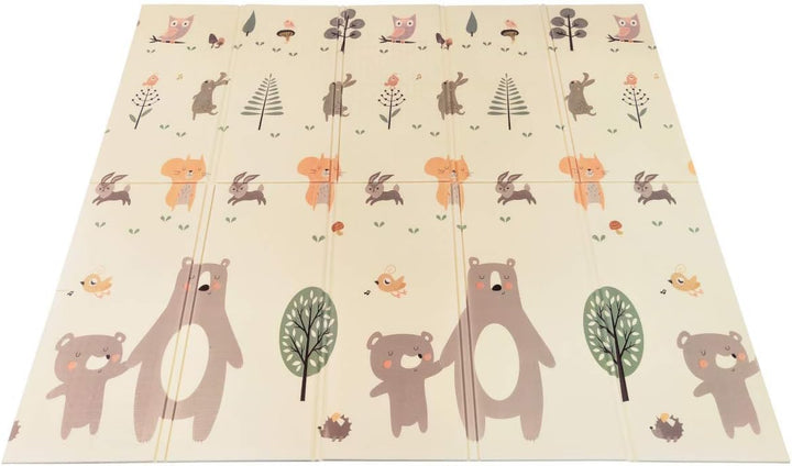 Mamabrum Baby Krabbel Matte Baby Teppich Spielmatte, 195 x 176 x 1.0 cm, ungiftig Bodenmatte Verdick