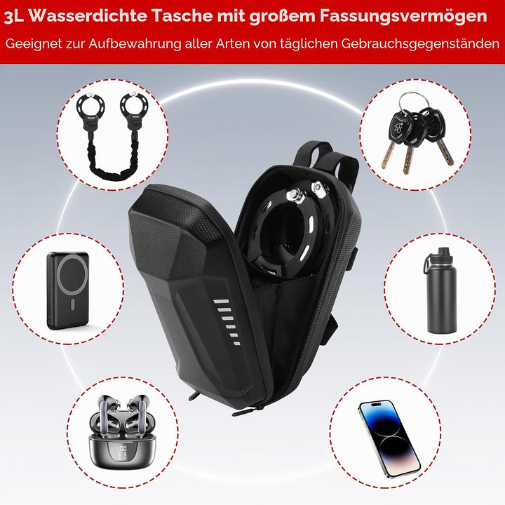 Robustes Elektro-Scooterschloss mit Rollertasche – 8 mm Anti-Diebstahl-Kettenschloss, 94 cm wetterfe