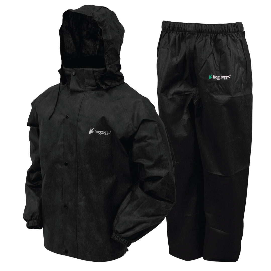 frogg toggs Herren Classic All-Sport Waterproof Breathable Rain Suit Regenjacke M Schwarze Jacke/sch