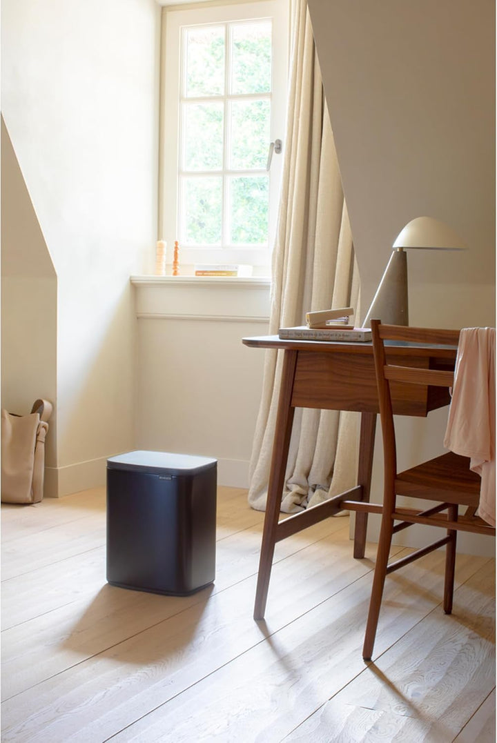 Brabantia - Bo Abfalleimer 12L - Abfalleimer, stilvoll & praktisch - Leicht öffnender, sanft schlies