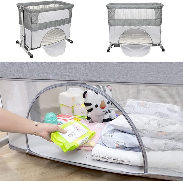 OHMG Kinderbett, Wiege für Neugeborene, Seite Bett, Face to Me, für Cosleeping, Geburt bis 9 kg, kla