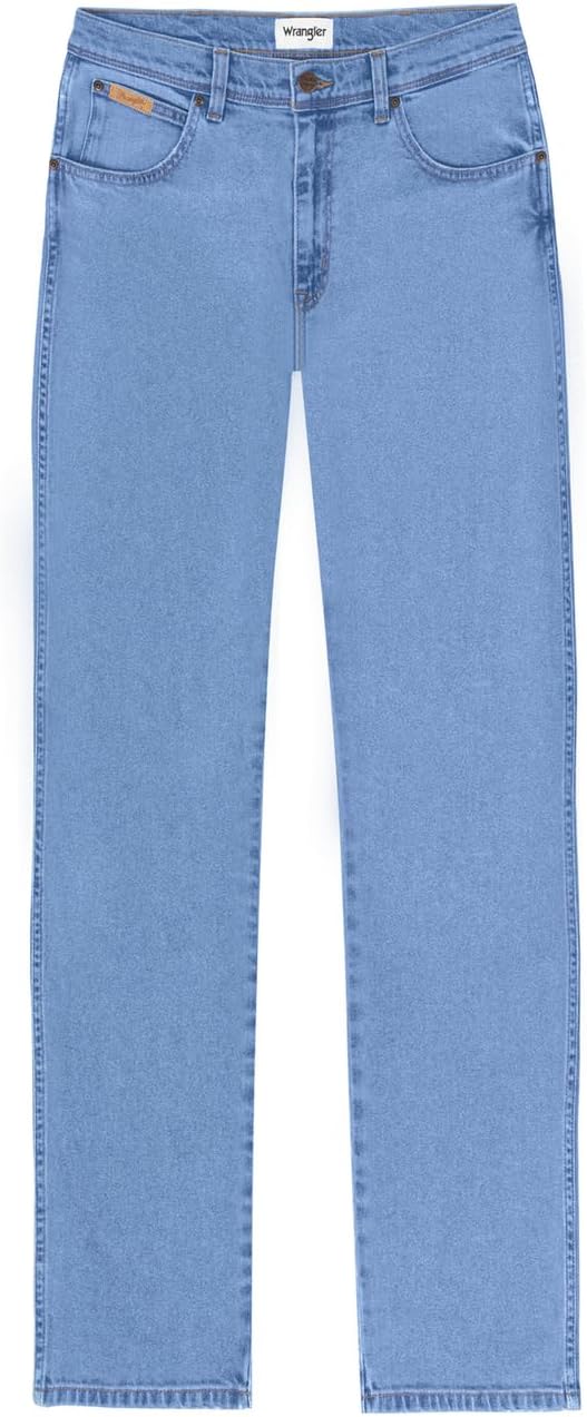 Wrangler Herren Jeans Texas - Regular Fit - Blau - Arm Strong W29-W50 Stretch 30W / 30L Good Shot, 3