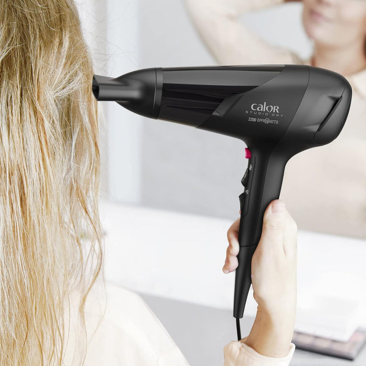 Calor Studio Dry Haartrockner, EffiWatt-Technologie für reduzierten Energieverbrauch, 6 Geschwindigk