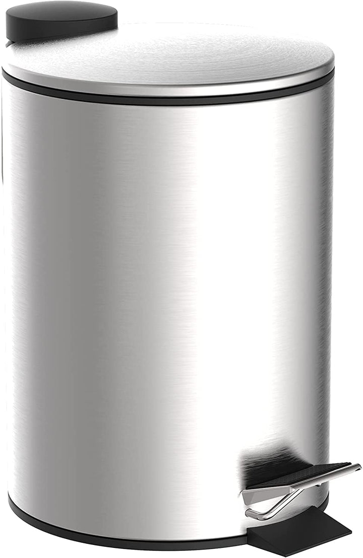 EISL Kosmetikeimer Bad (3 Liter) aus Edelstahl, Deckel mit Absenkautomatik, Badezimmer mit entnehmba