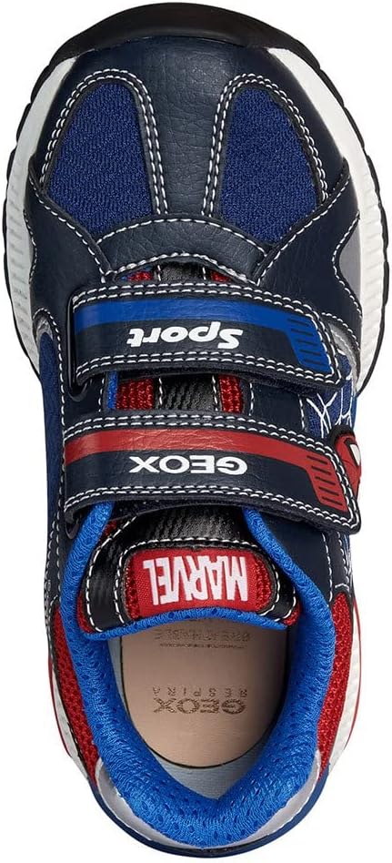 Geox Jungen J Tuono Boy Sneaker 31 EU Navy Red, 31 EU Navy Red