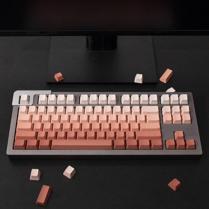 134 Tasten Side Printed Keycaps OEM Profil Hintergrundbeleuchtete Tastenkappen Fit für 60% 65% 95% C