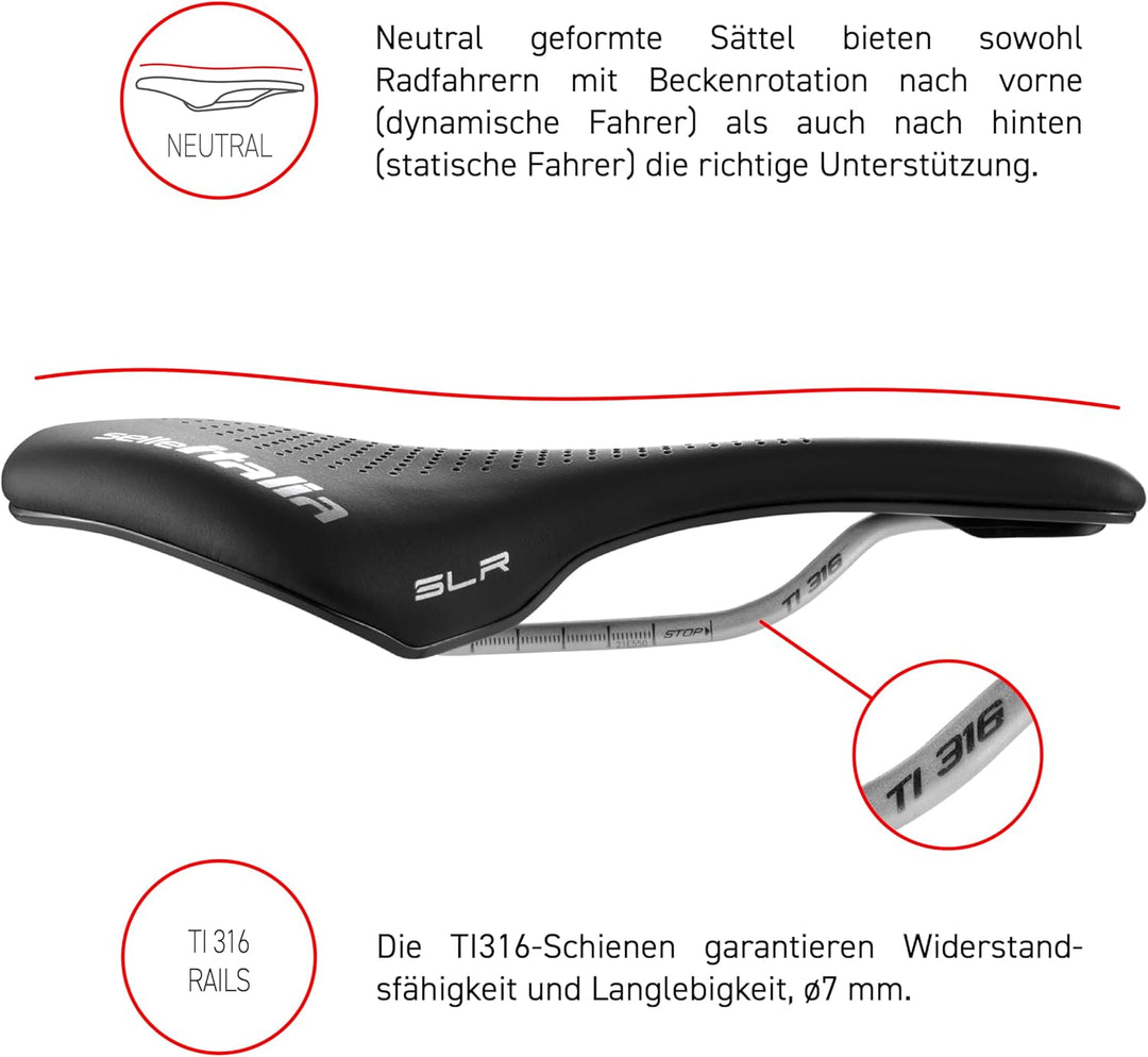 Selle Italia Model X - 100% Sustainable Green Bike Saddle SLR Boost Gel Ti316 Superflow Sattel, SLR
