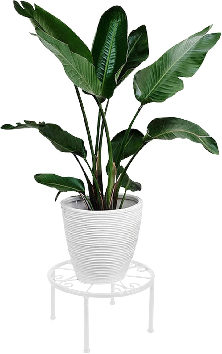 LEUTED Blumenständer 4-in-1 Set, Blumenhocker Metall für Innen Aussen, Pflanzenhocker für Balkone In