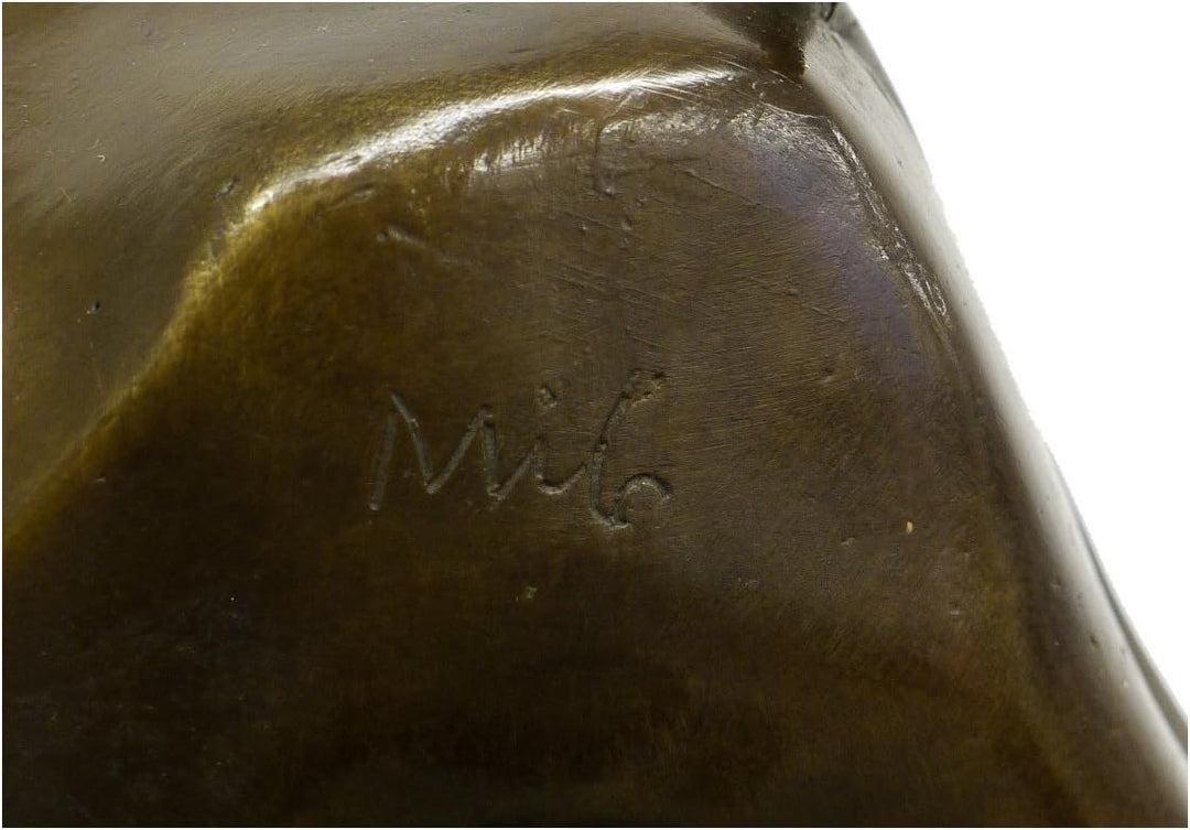 Kunst & Ambiente - Moderne Bronzefigur - Kraftvoller Stier - signiert von Milo - Echte Bronze - Stie