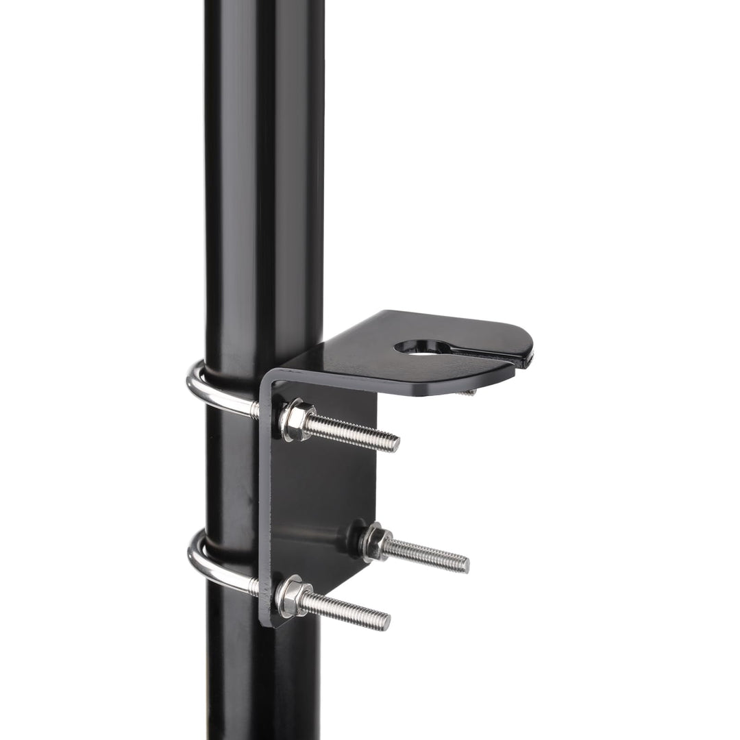 Bingfu Aluminium-L-Halterung mit U-Bolzen zur Mastmontage, 16-mm-Loch, strapazierfähige, wasserdicht