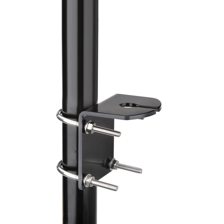 Bingfu Aluminium-L-Halterung mit U-Bolzen zur Mastmontage, 16-mm-Loch, strapazierfähige, wasserdicht