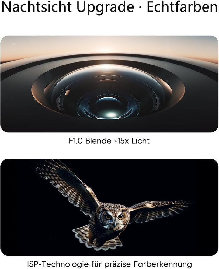 VSTARCAM 3K 5G Überwachungskamera Aussen, 100ft Nachtsicht & Bewegungserkennung, 5GHz/2.4GHz WLAN, 3