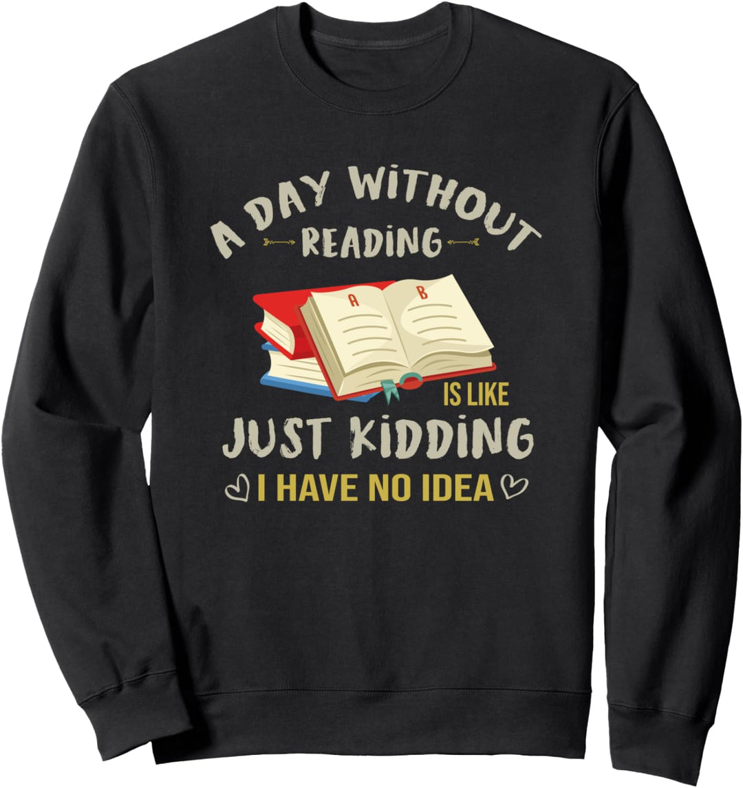 Bücherwurm Bibliothekar Bücher Nerd Lustiges Lesen Sweatshirt
