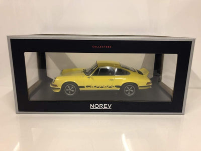 Norev- Porsche 911 RS Touring 1973-Yellow & Black Miniaturauto aus der Kollektion, 187638, Gelb/Nell