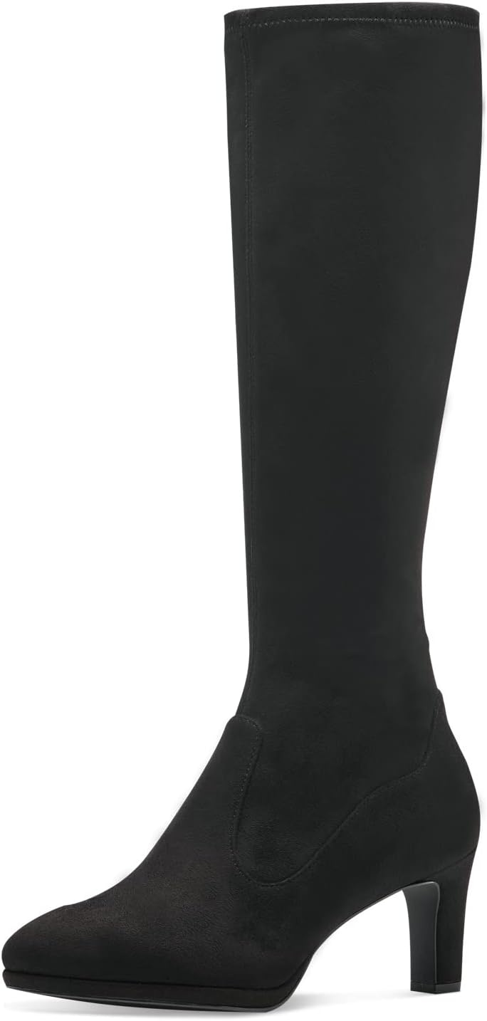 Tamaris Damen Schlupfstiefel, Frauen Stiefel,TOUCHit-Fussbett 37 EU Schwarz, 37 EU Schwarz