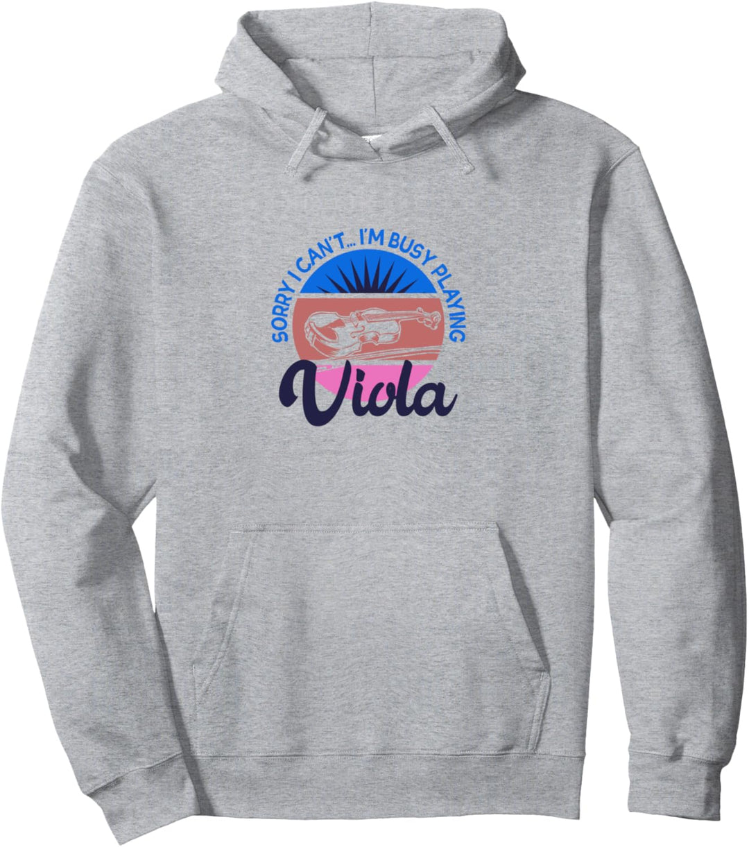 Beschäftigt mit Viola Orchester Musiker Bratschist Pullover Hoodie