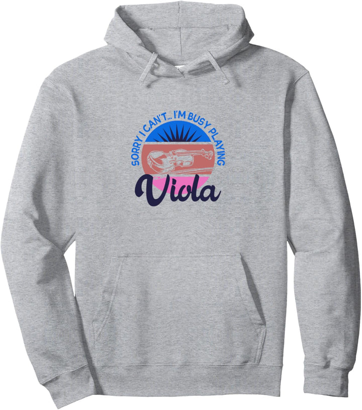 Beschäftigt mit Viola Orchester Musiker Bratschist Pullover Hoodie
