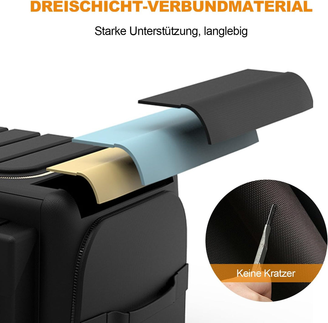 Ergocar Kofferraum Organizer 1680D Oxford Aufbewahrungstasche Multitasche Rücksitz Organizer 3 mal G