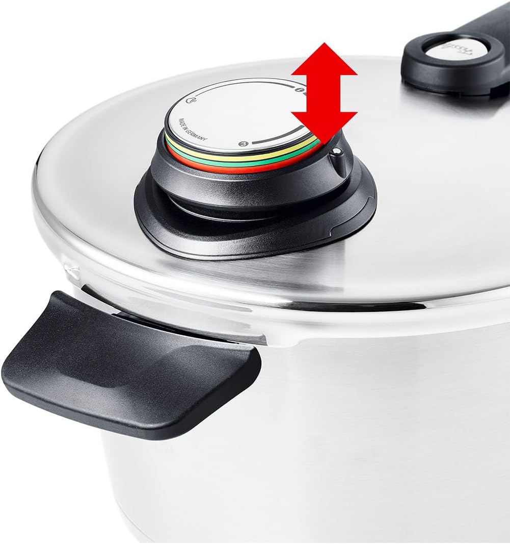 Fissler Vitavit Premium / Schnellkochtopf (3,5 L, Ø 22 cm) Edelstahl-Dampfkochtopf,4-Garstufen, inkl