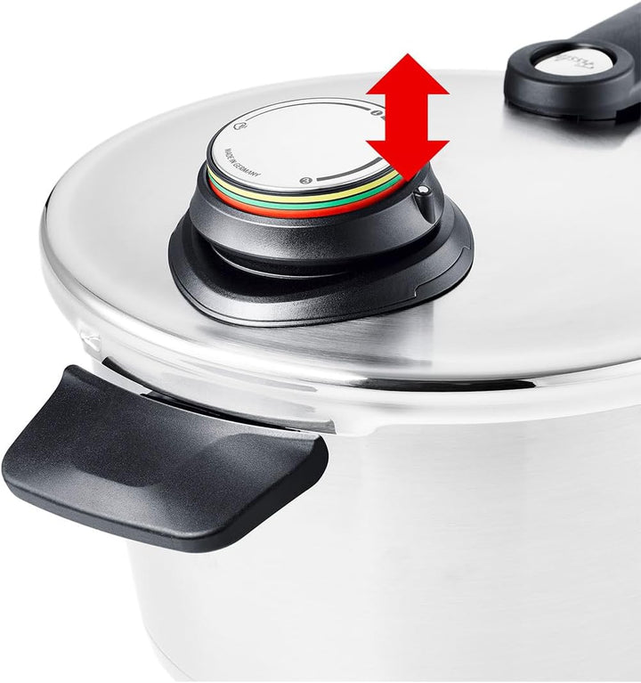 Fissler Vitavit Premium / Schnellkochtopf (3,5 L, Ø 22 cm) Edelstahl-Dampfkochtopf,4-Garstufen, inkl