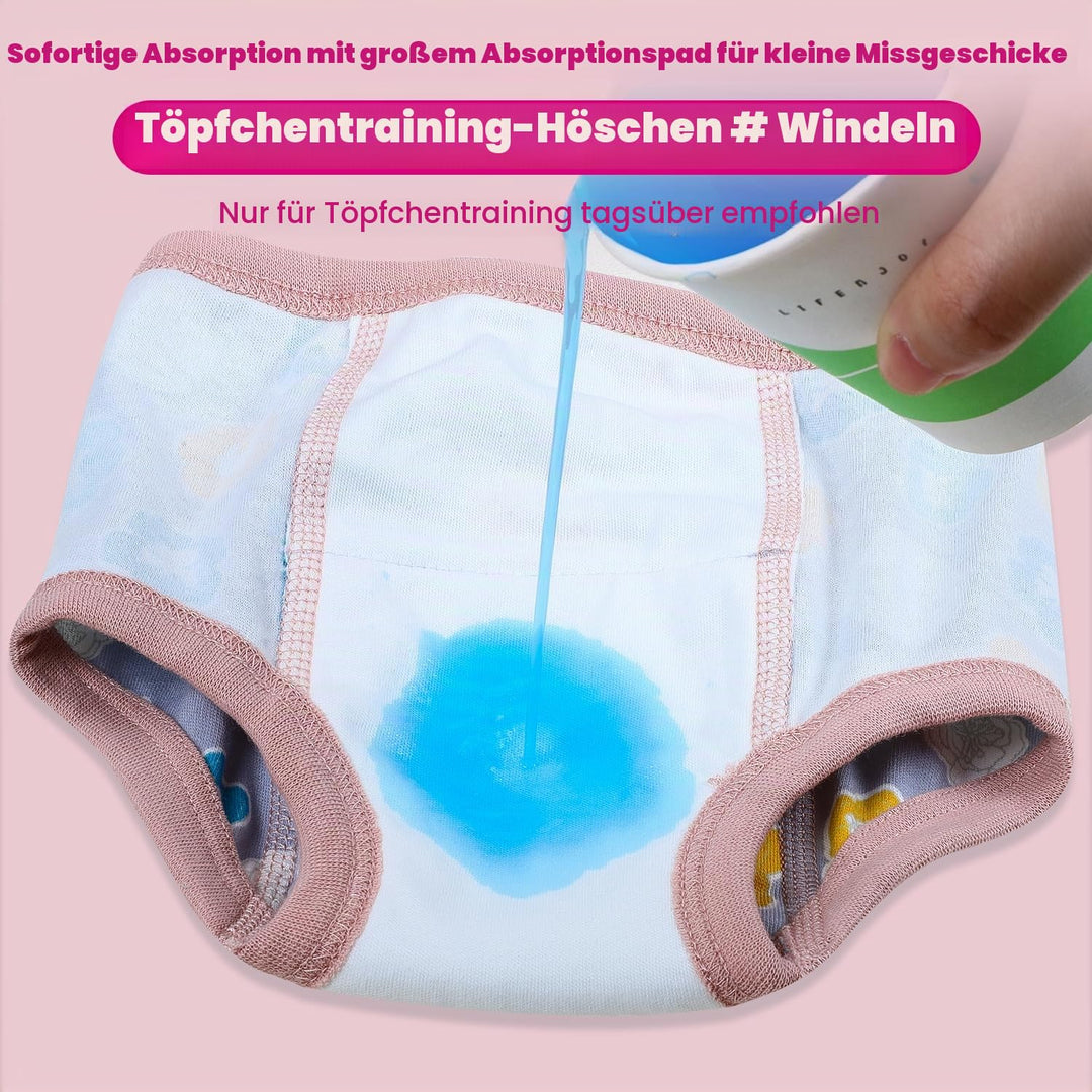 MOEMOE BABY Töpfchen Trainingshose, 10 Stück Baumwolle Töpfchen Trainingshose Kinder Trainer Töpfche
