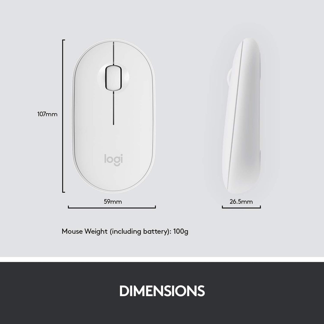 Logitech MK470 Slim Combo Kabelloses Tastatur-Maus-Set, 2.4 GHz Verbindung via Nano-USB-Empfänger, 1