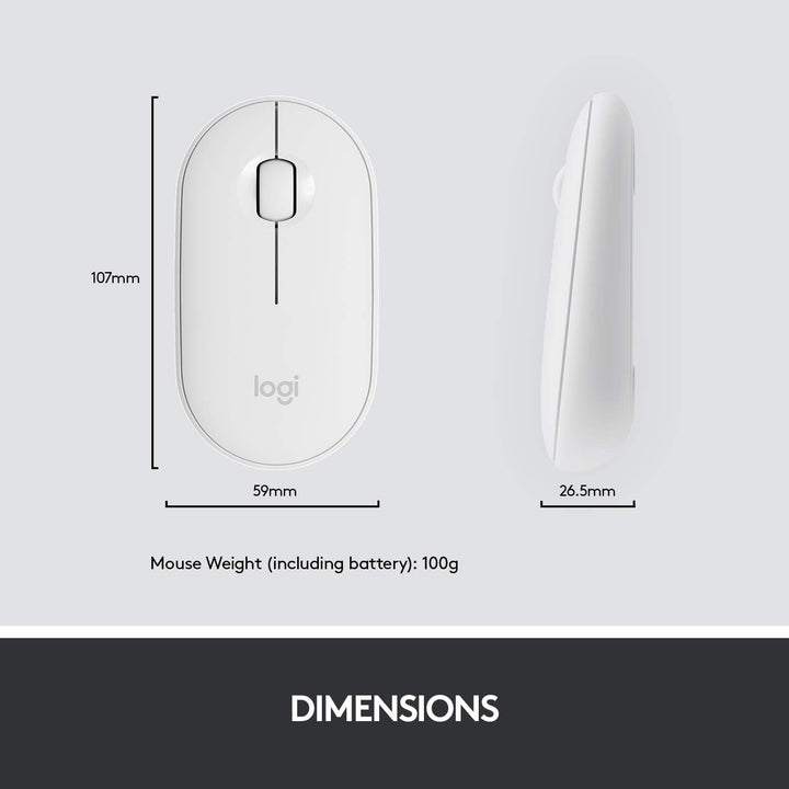 Logitech MK470 Slim Combo Kabelloses Tastatur-Maus-Set, 2.4 GHz Verbindung via Nano-USB-Empfänger, 1