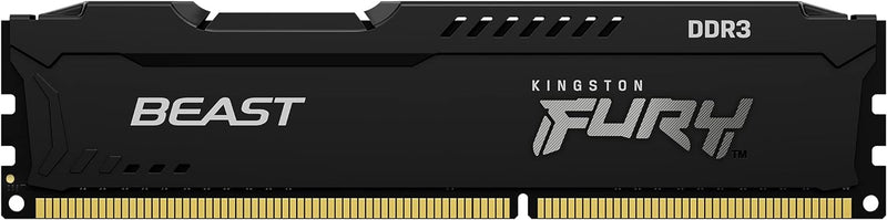 Kingston FURY Beast Schwarz 16GB (2x8GB) 1866MHz DDR3 CL10 Desktop Speicher Kit mit 2 KF318C10BBK2/1