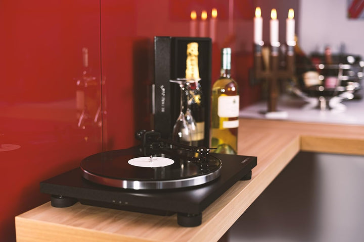 Reloop Turn 2 - Analoger HiFi Plattenspieler für Audio Puristen, schwarz, Schwarz