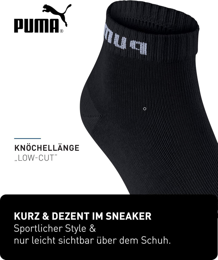 PUMA Quartersocken 18 Paar Pack Statement Edition - Damen und Herren, Navigate Peacoat
