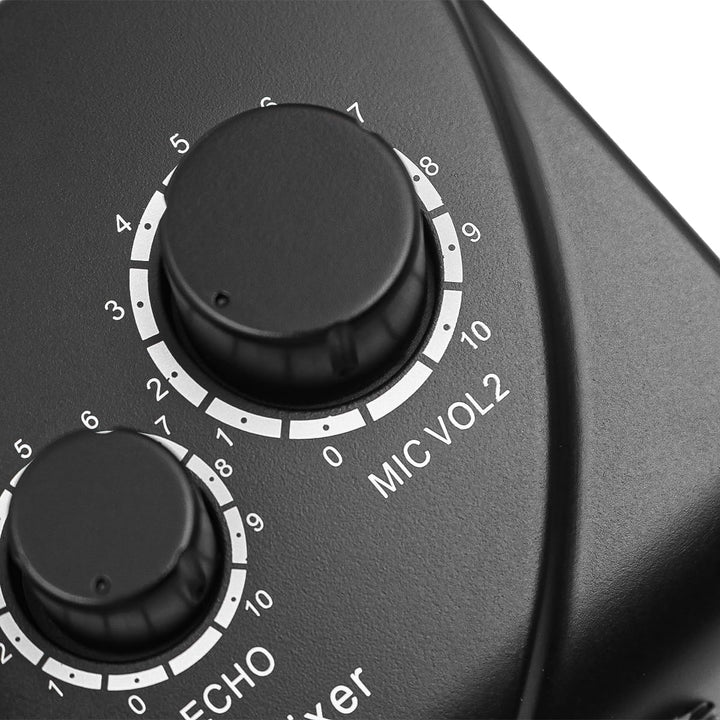 Tragbarer Karaoke-Mixer, 2 Mikrofon-Eingänge, digitaler Audio-Sound, Karaoke-Maschine, Echo-Mixer fü