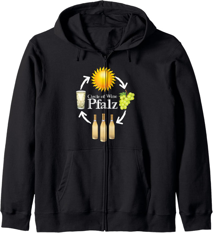 Circle of Wine Pfalz Palz Pfälzer Dialekt Weinschorle Woi Kapuzenjacke