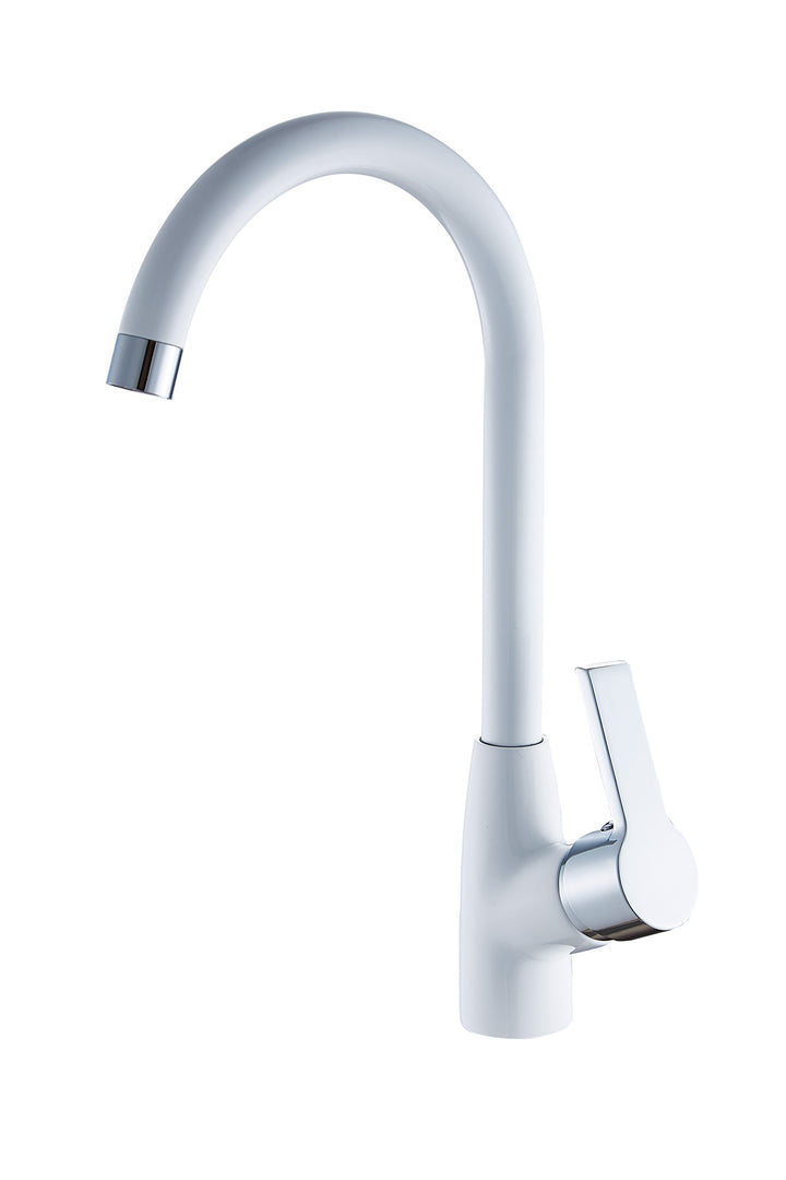 DP bath GC0563 Küchenarmatur Gardenia in weiss, Silber