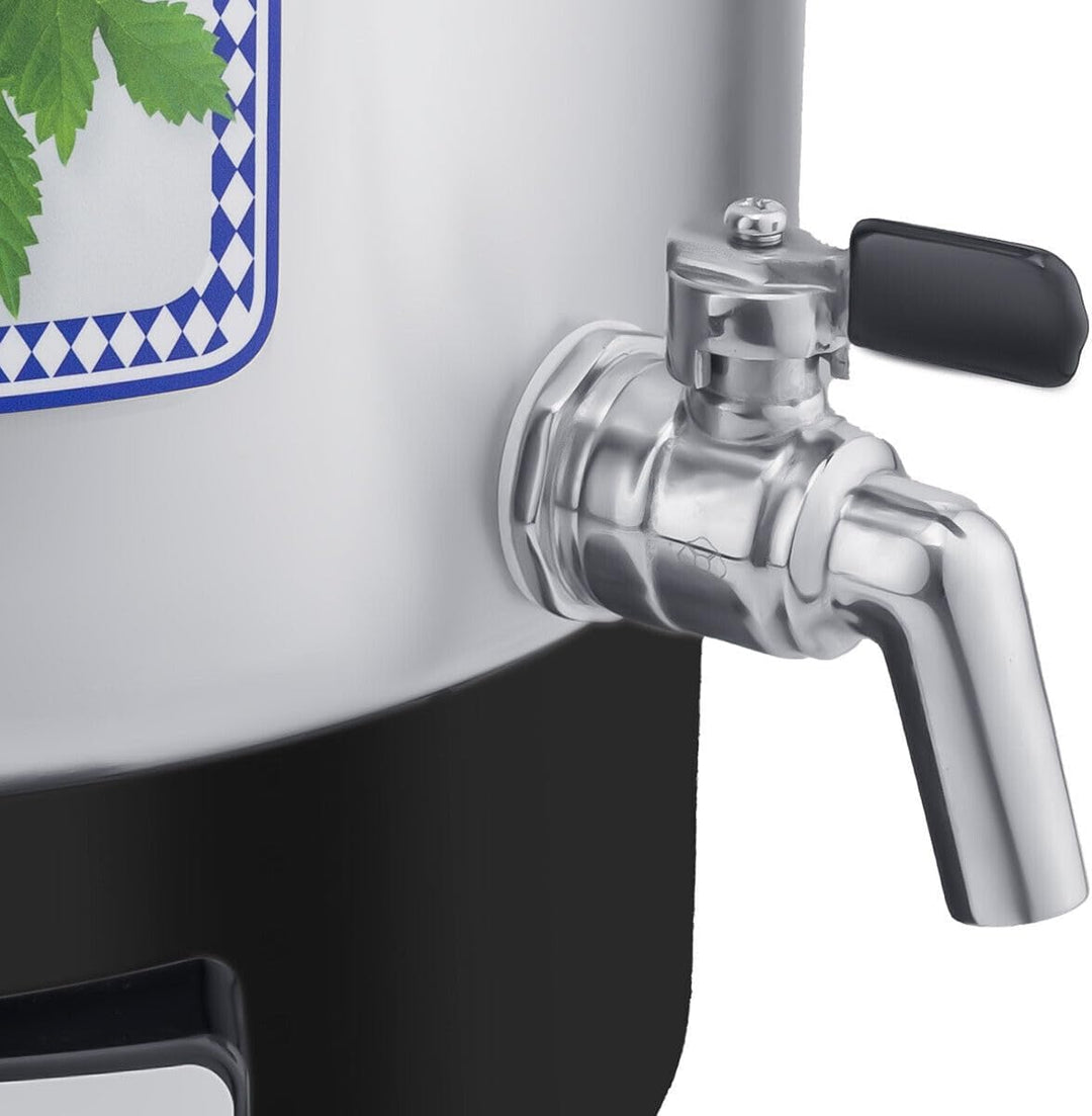 Bielmeier Maischekessel 2000 Watt 29 Liter Deckel Edelstahl Auslaufhahn 3/4" V4A Bier selber brauen