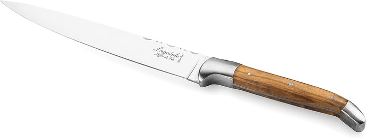 Laguiole Style de Vie Messerset Luxury Line, 5-teilig, Magnetischer Messerblock, Olivenholz