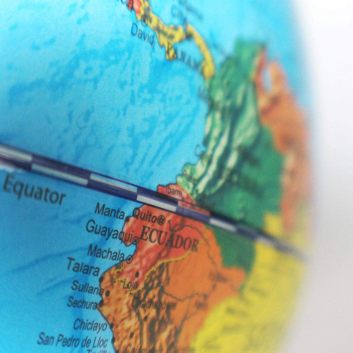 Magellan Vasa Globus mit politischem Kartenbild oder handkaschiert, freistehend ohne Meridian Durchm