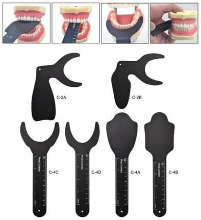 Dental Photo Contrast, Dentalhintergrund Foto Kontrast Board, 6pcs Intraoral Photographic Schwarzer