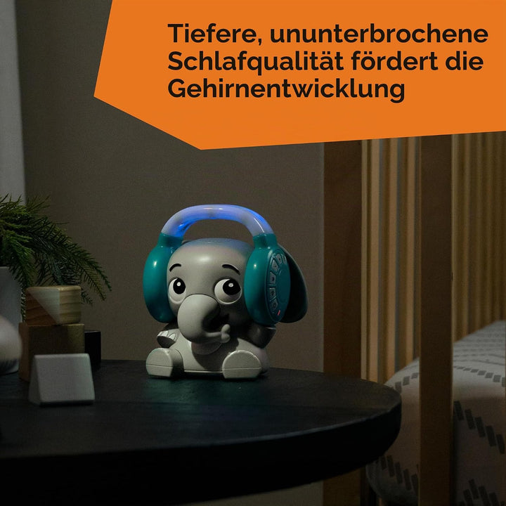 Baby Einstein Earl der Elefant Bluetooth Sound Machine, Musikanlage + Nachtlicht, Baby bis Kleinkind
