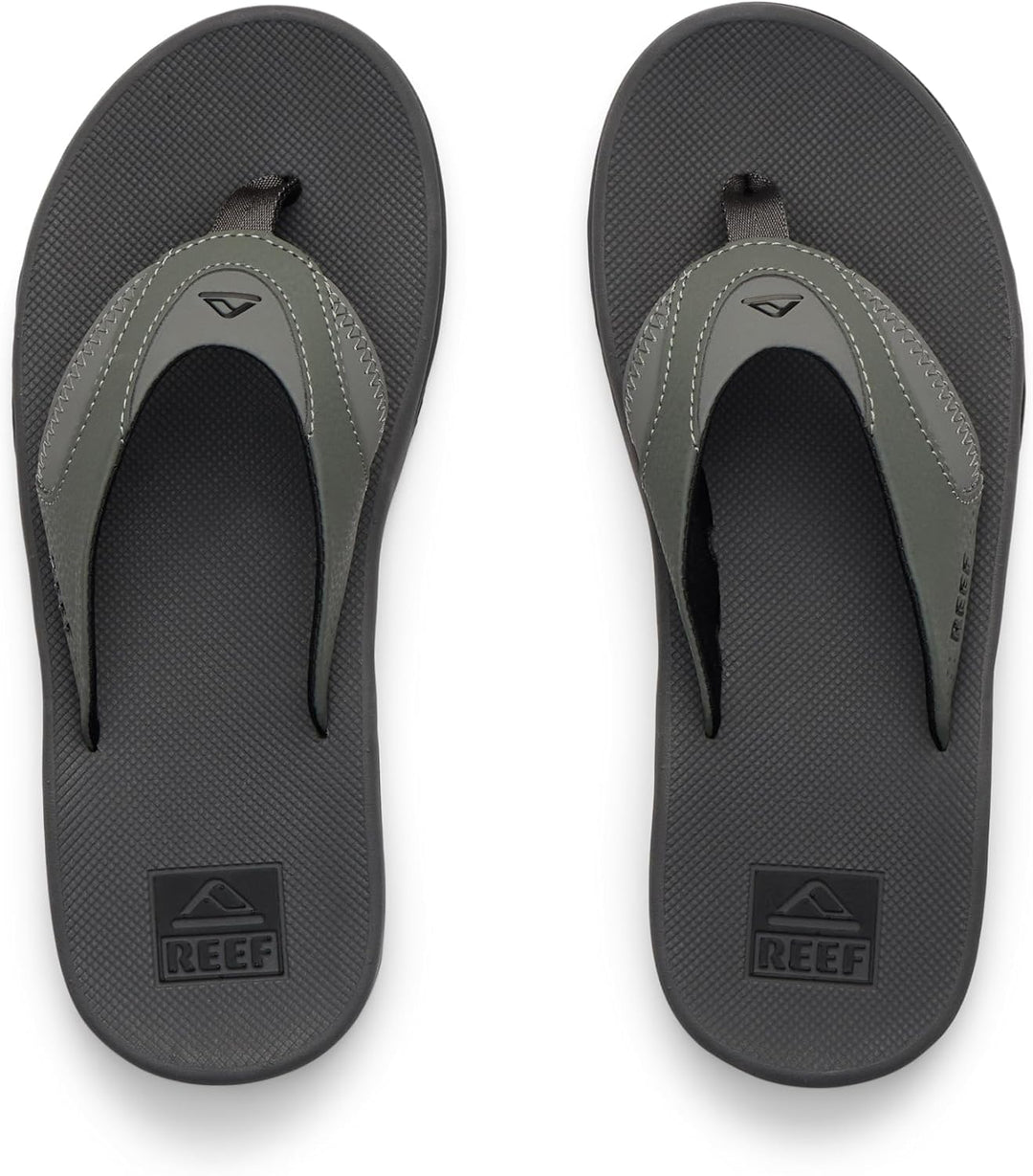 Reef Herren Fanning Zehentrenner 35 EU Grau Grau Schwarz, 35 EU Grau Grau Schwarz