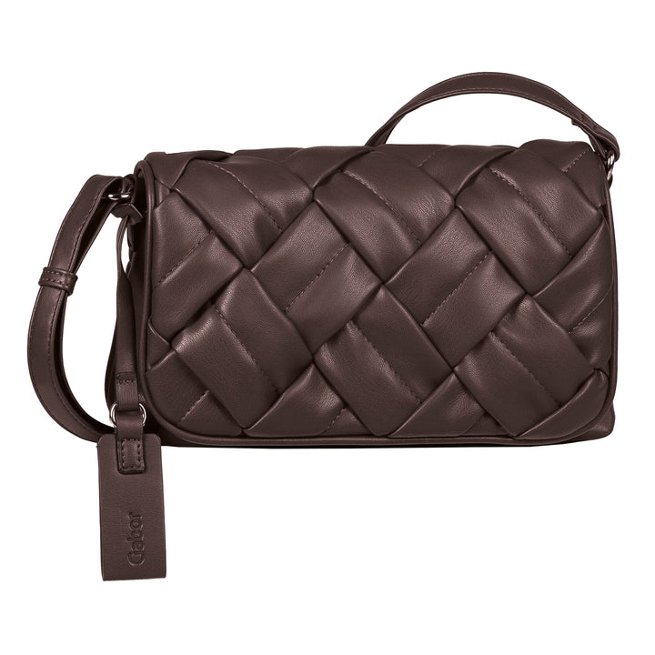camel active Damen Gabor Bags Bridget Umhängetasche Umschlagtasche Klein Schwarz Nougat, Nougat
