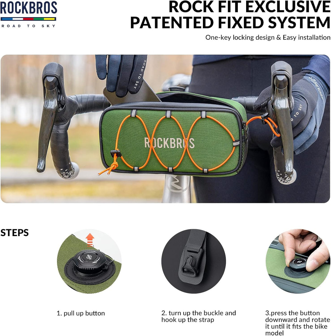 ROCKBROS Road-to-Sky Lenkertasche Fahrrad Tasche Selbstentworfene Fahrradtasche Wasserabweisende Ref