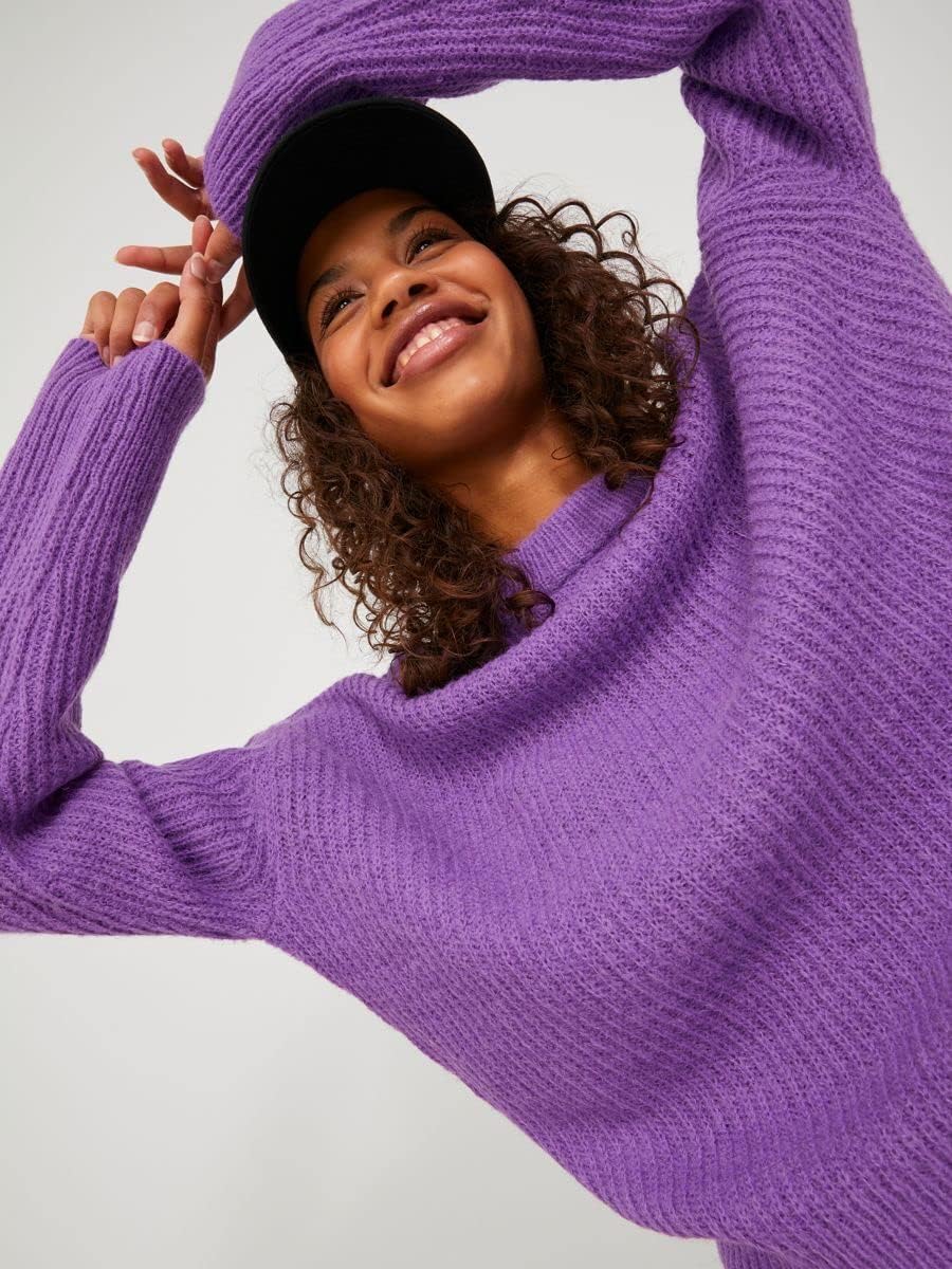 JJXX Damen Jxember Ls Fluffy Crew Neck Knit Noos Pullover