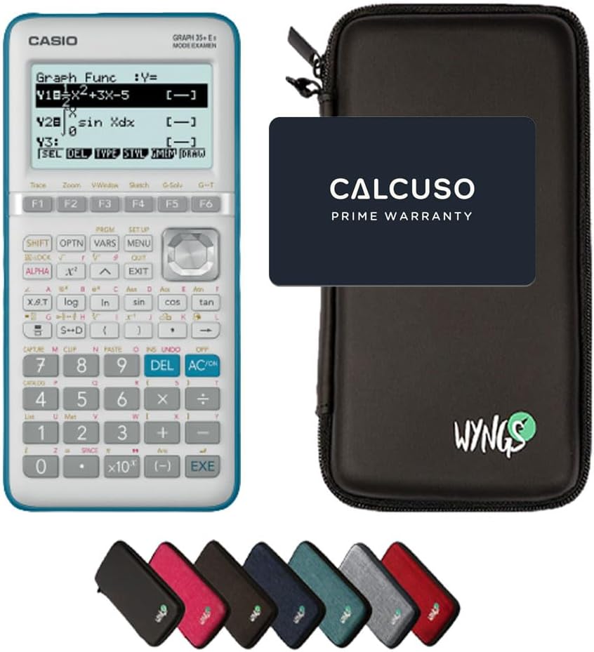 CALCUSO Sparpaket Schwarz vom Taschenrecher Casio Graph 35+ E II schwarz Casio Graph 35+EII, schwarz