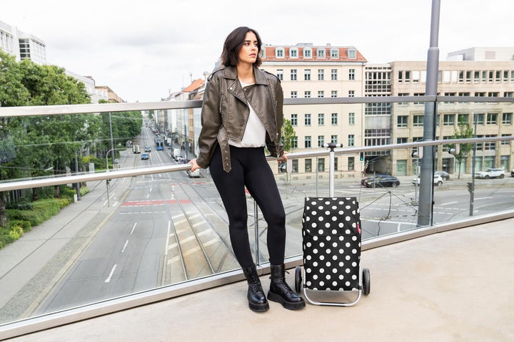 reisenthel Shopping Trolley dots White - Leichter, geräumiger Shopping Trolley für den Wocheneinkauf