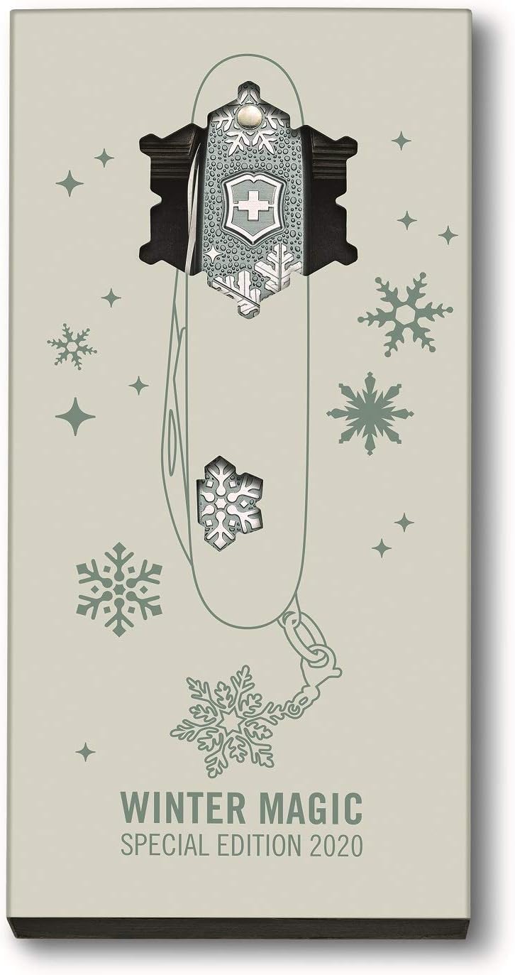 Victorinox Taschenmesser Pioneer X Winter Magic, 93mm, 2020 Special Edition, Blau-grau