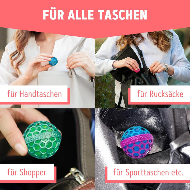 Sauberkugel® Taschenreiniger (3er Set Summerfield Collection) – Wiederverwendbare Taschenreiniger Sa